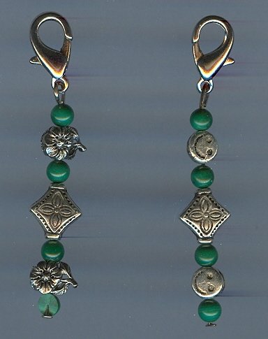 Malachite Zipper Pull