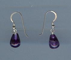 Teardrop Amethyst Earrings