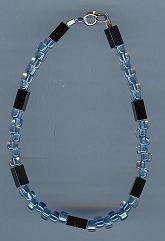 Hematite and Glass Bead Bracelet