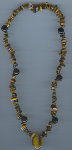 Tigers Eye and Black Onyx Necklace