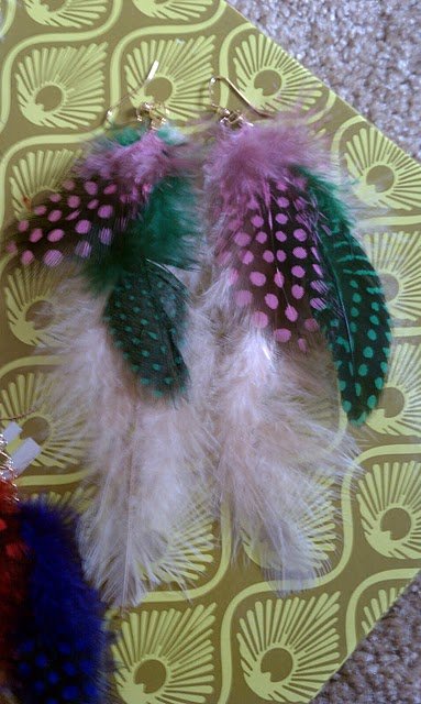 Handmade Feather Earrings