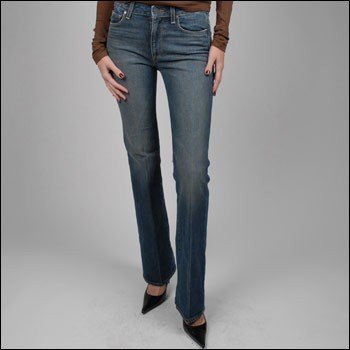 PAIGE RISING GLEN 5 POCKET W/CREASE IN DARK CLEAN