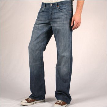 7 FOR ALL MANKIND RELAXED 7 OZ. DENIM IN ACAPULCO