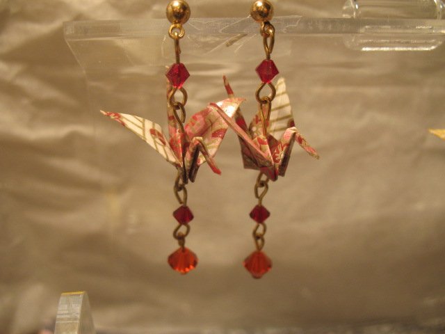 Origami Crane Earring #2