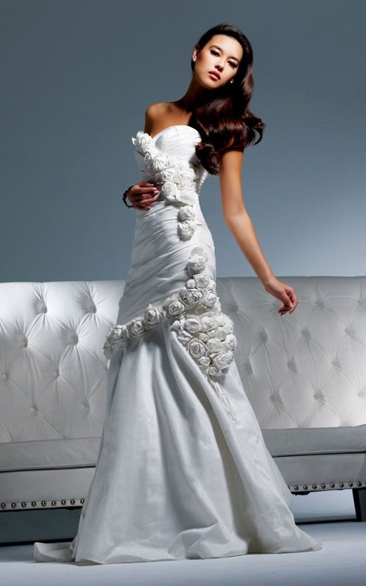 2011 new model flower wedding dress 2011 EC306