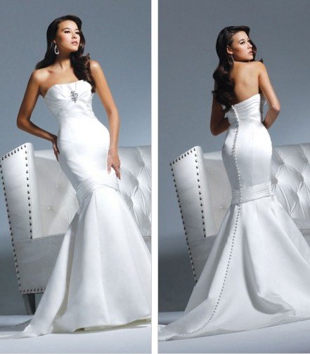 Free shipping new model mermaid wedding dress 2011 EC310