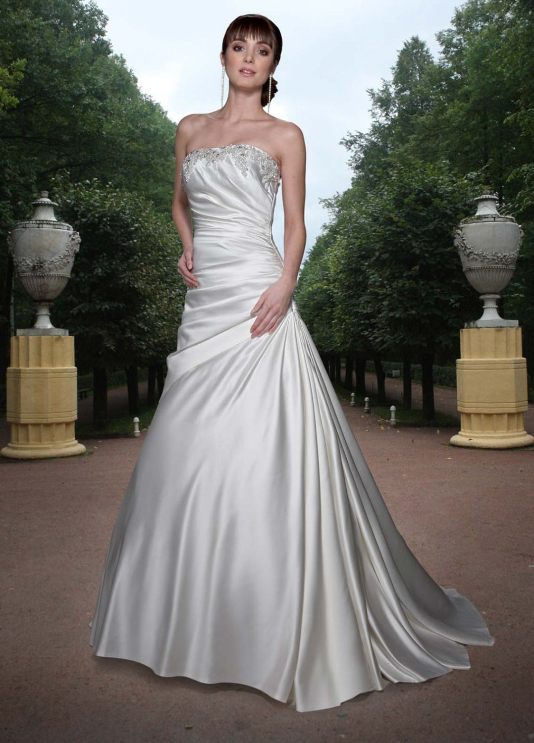 Free shipping new model swarovski wedding dress EC326