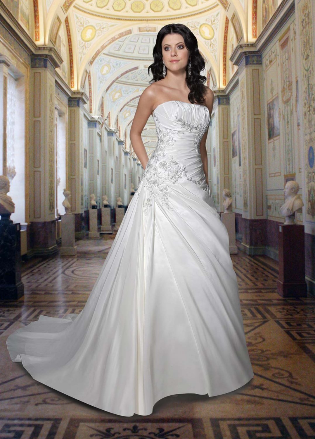 Free shipping the most popular designer wedding dress EC332