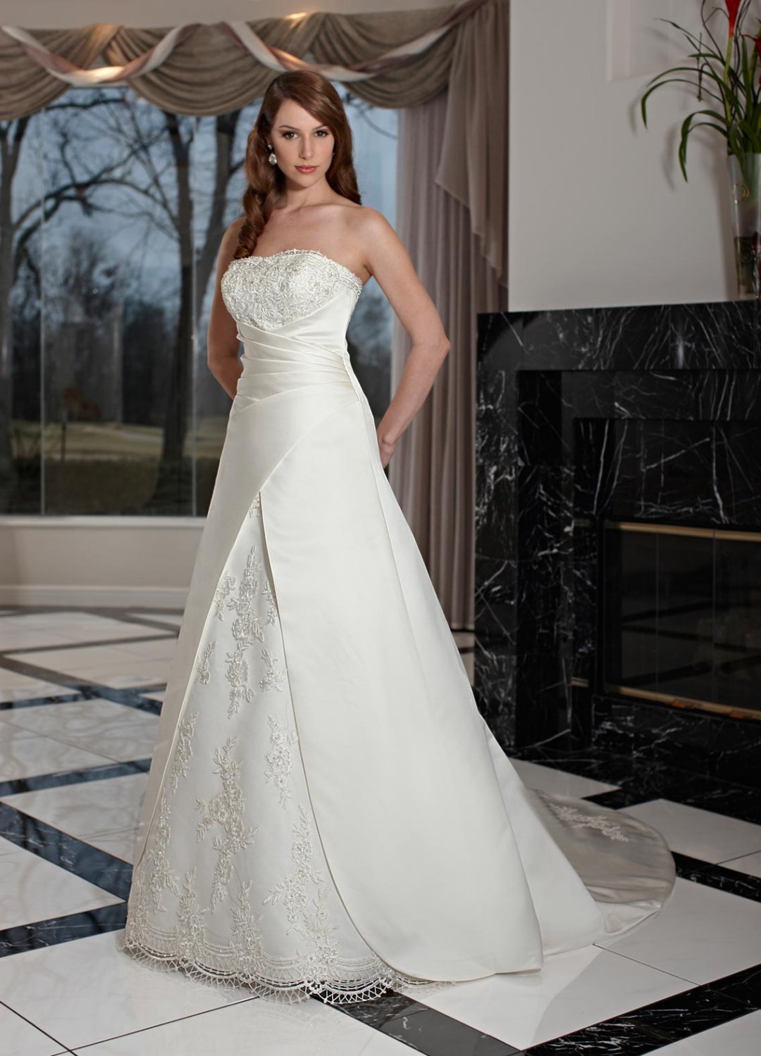 Free shipping the latest lace wedding dresses EC343