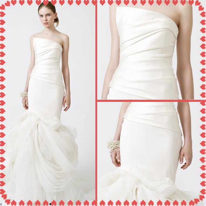 fashion latest style vera wang wedding dress 2011 EC354