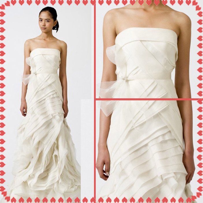 Free shipping fashion vera wang wedding dress 2011 EC357