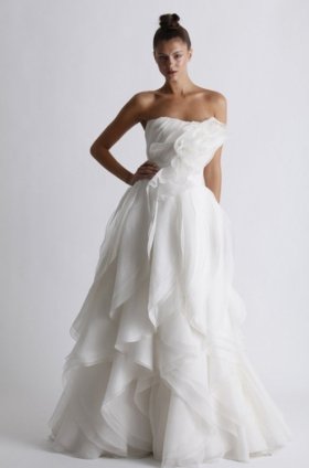 Free shipping fashion vera wang wedding dress 2012 EC359