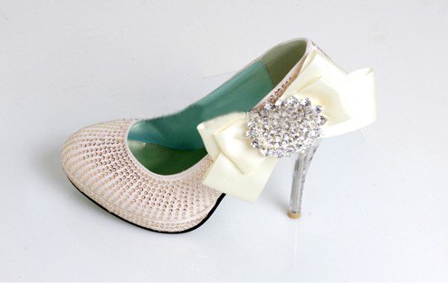 swarovski crystals and rhinestone shiny wedding shoes S006