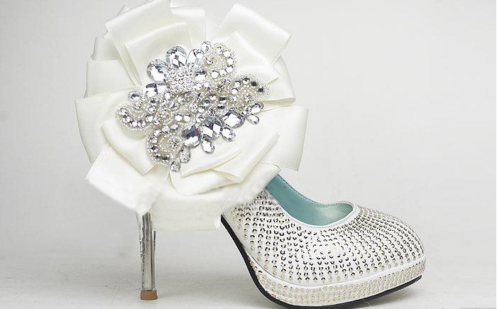 swarovski crystals and rhinestone shiny wedding shoes S009