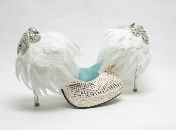 swarovski crystals and rhinestone shiny wedding shoes S011
