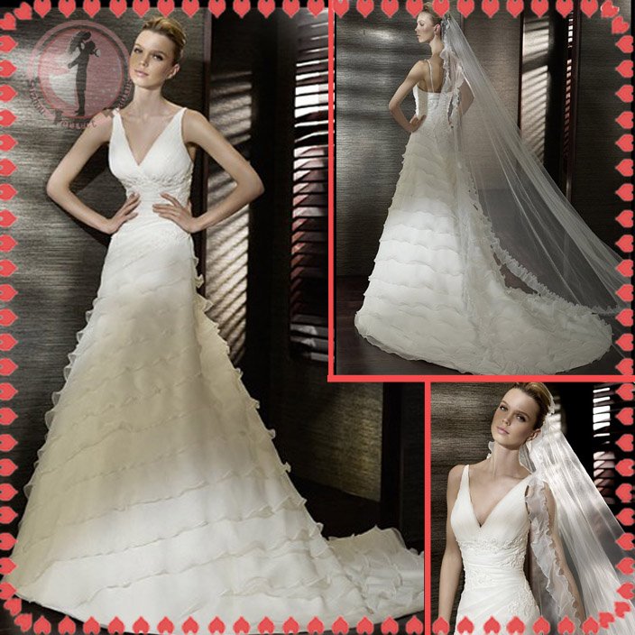 Free shipping the most popular off shoulder wedding dress 2012 EC386