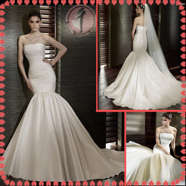 2012 new model bridal wedding dress EC412