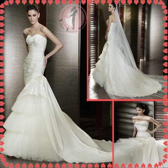 2012 new model bridal wedding dress EC416