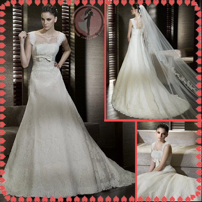 2012 new model bridal lace wedding dress EC417