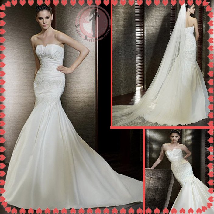 2012 new model bridal mermaid wedding dress EC419