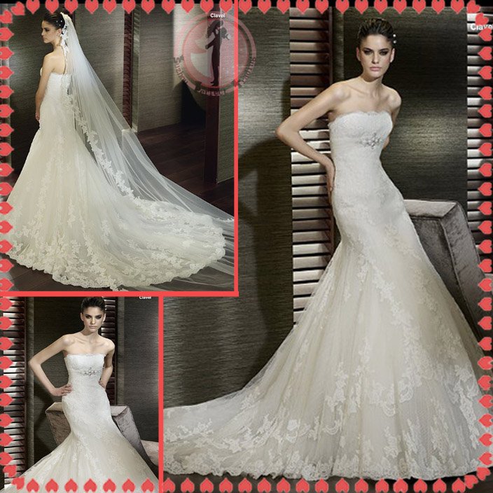 2012 new model bridal sexy wedding dress EC426