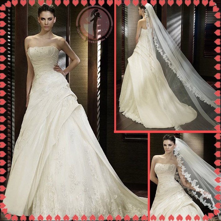 2012 new model bridal swarovski wedding dress EC429