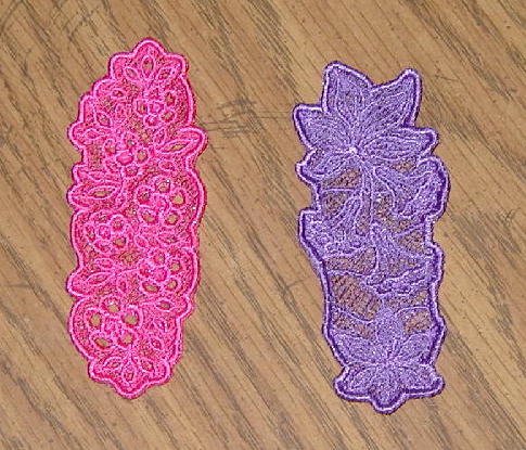 Choice of Embroidered Lace Year of Bookmarks