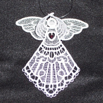 Swarovski Crystal Birthstone 3D Lace Angels
