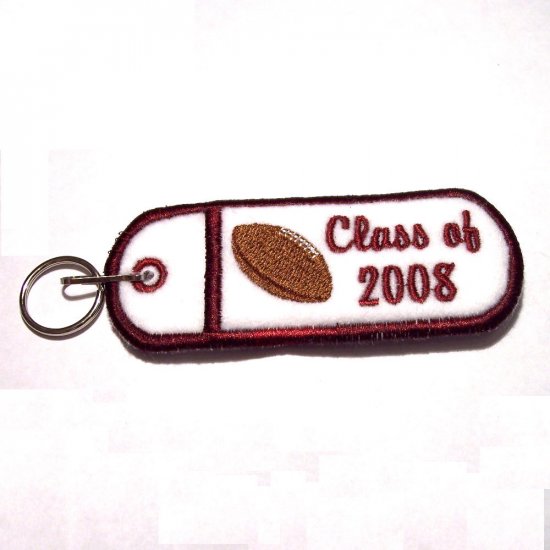 CLASS OF Embroidered lipbalm, usb, lighter Holder Keychain