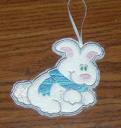 White Rabbit Candy Cane Huggers