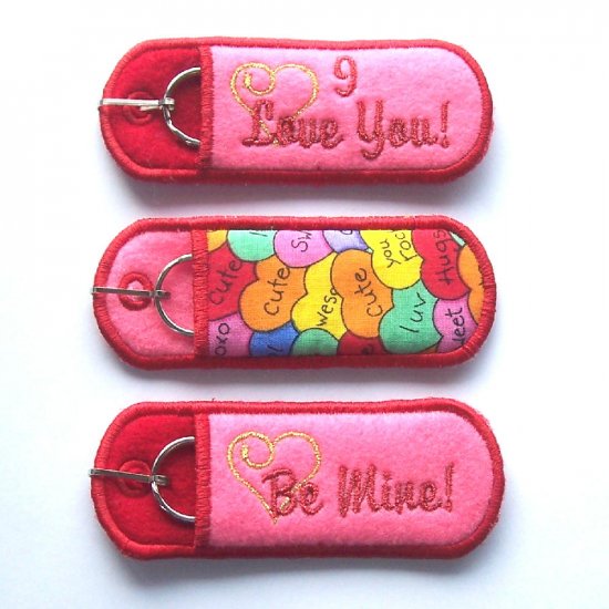Valentine Lip Balm, USB or Breath Mint Holder Keychain or Backpack Clip