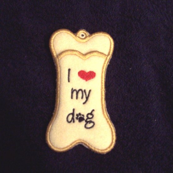 Dog bone lip balm, chapstick or USB holder keychain