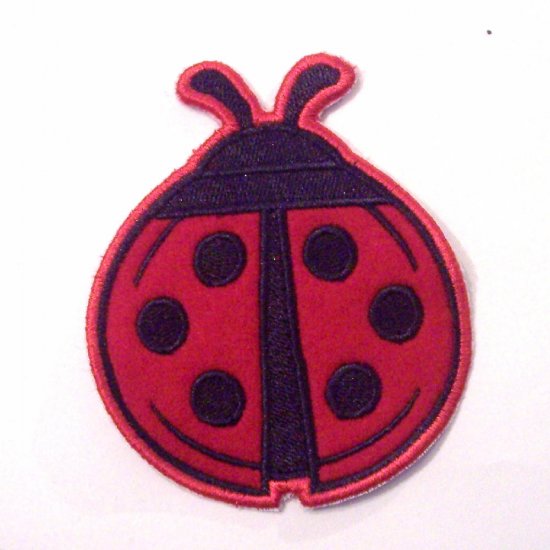 Embroidered Ladybug Iron on Patch