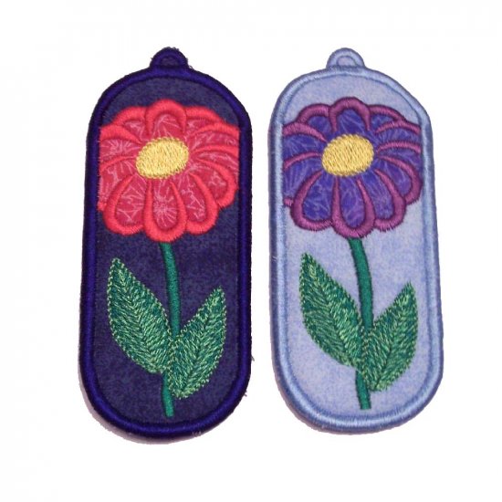 flower lip balm/usb drive holder keychain
