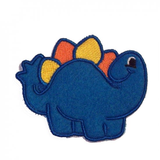 GREG THE STEGOSAURUS IRON ON PATCH