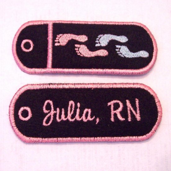 Double sided - Walk all over me footprint lipbalm, usb, or lighter holder