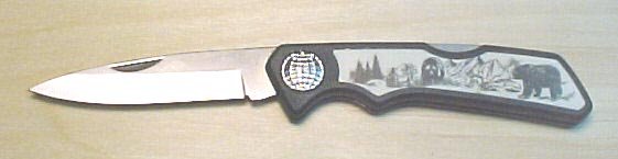 Animal scene pocket knife #17