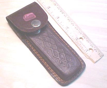 Brown leather pouch #26