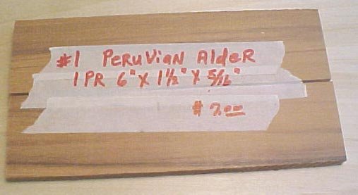 Peruvian alder handle material #118