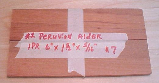Peruvian alder handle material #120