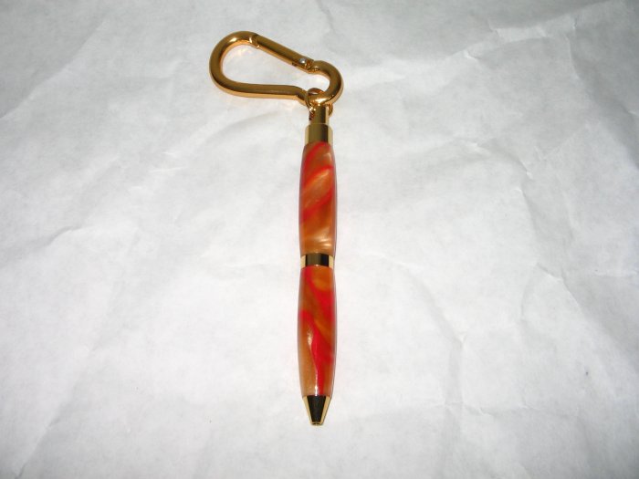 Peach & Strawberry Swirl Clip-On