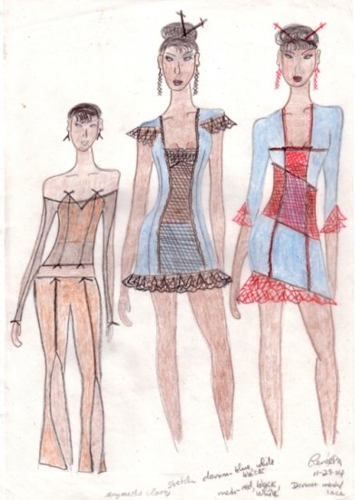 Chic Collection Fashion Art Drawing