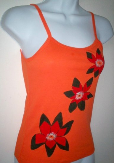 Orange Strap Tank