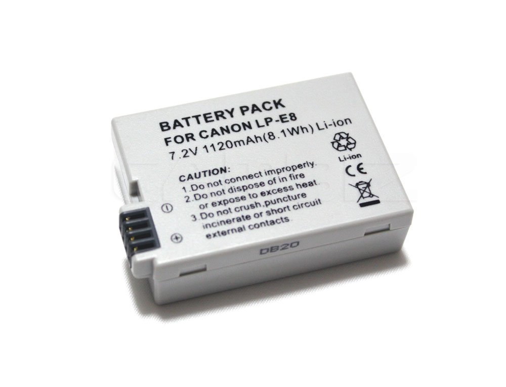 Canon LP-E8 DSLR Battery (1120mAh) for 550D, 600D