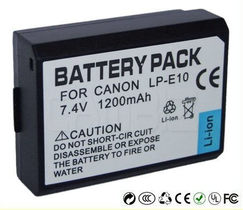 Canon LP-E10 DSLR Battery (1200mAh) for EOS 1100D, KISS X50, REBEL T3