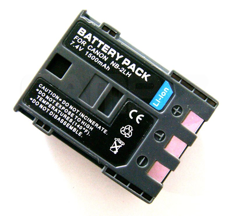 Canon NB-2L/2LH DSLR/Camcoder Battery (1500mAh) for EOS, Powershot, DVD/MiniDV Camcorders