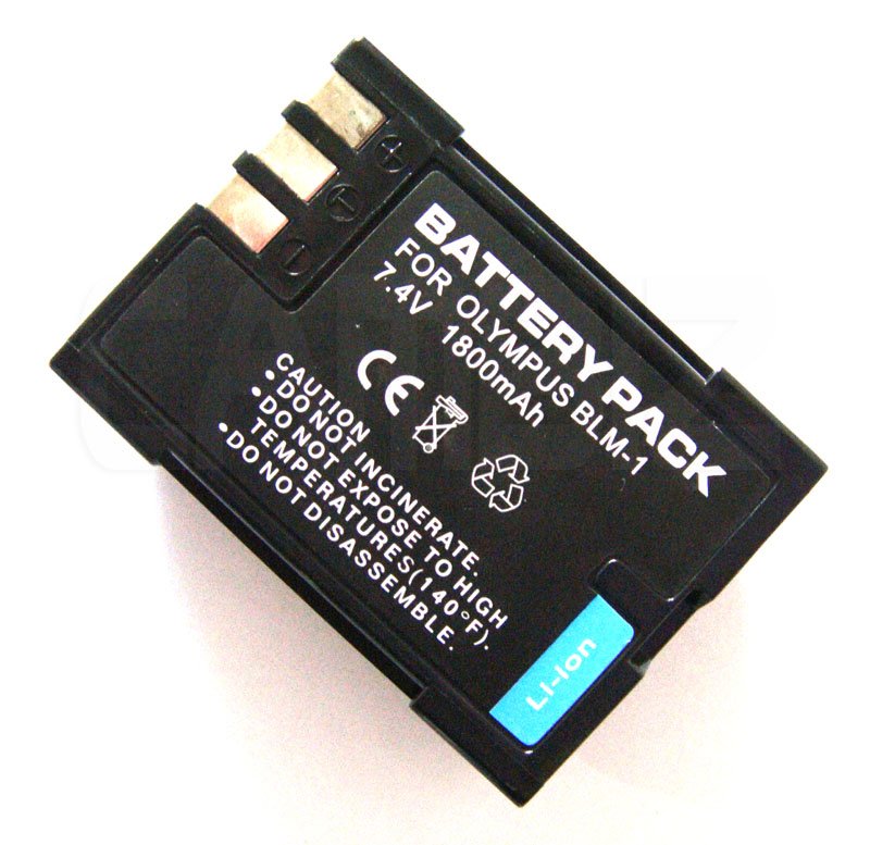 Olympus BLM-1 DSLR Battery (1800mAh) for E1, E3, E30, E300, E330, E500, E510, E-520