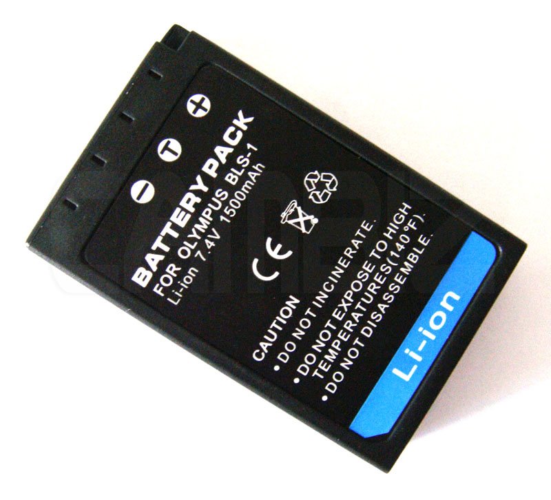 Olympus BLS-1 DSLR Battery (1500mAh) for E-620,E-450,E-420,E-410,E-P3,E-P2,E-P1,E-PL3,E-PL1,E-PM3
