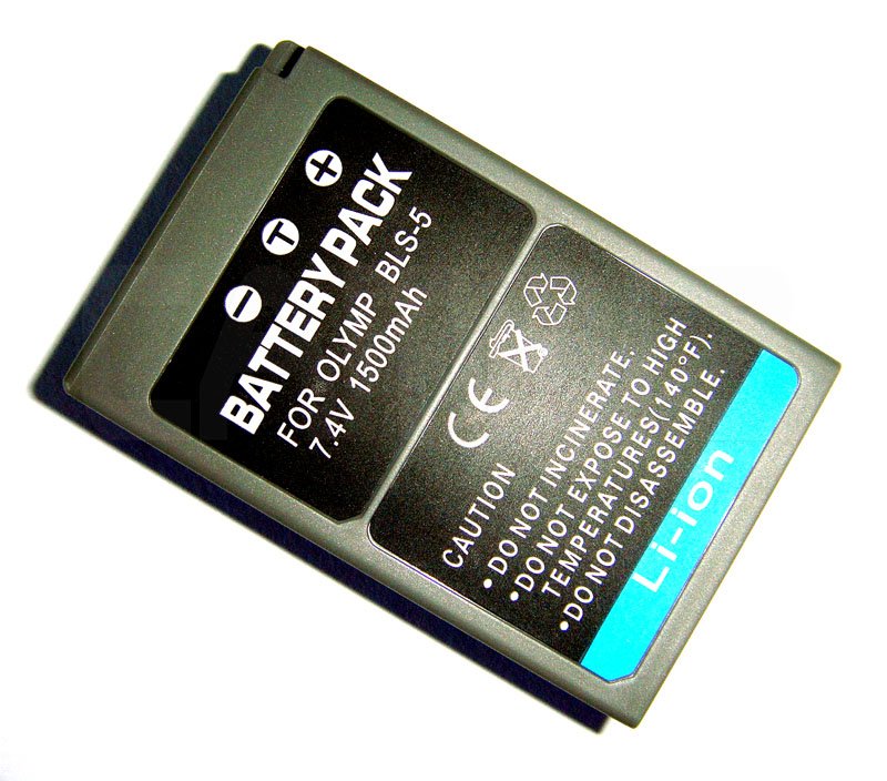 Olympus BLS-5 DSLR Battery (1500mAh) for Olympus E-P3, E-PL2. E-PL3, E-PM3