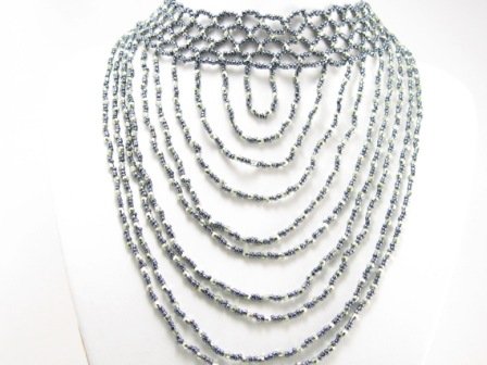 SN090 Elegant Cocktail Victorian Style Beads Necklace Best Gift Idea